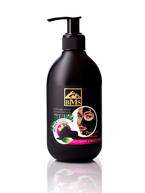 ماسک سیاه صورت با کربن فعال پمپی  BMS