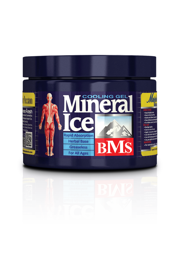 ژل خنک کننده عضلات کاسه‌ی 200 گرم Mineral Ice BMS